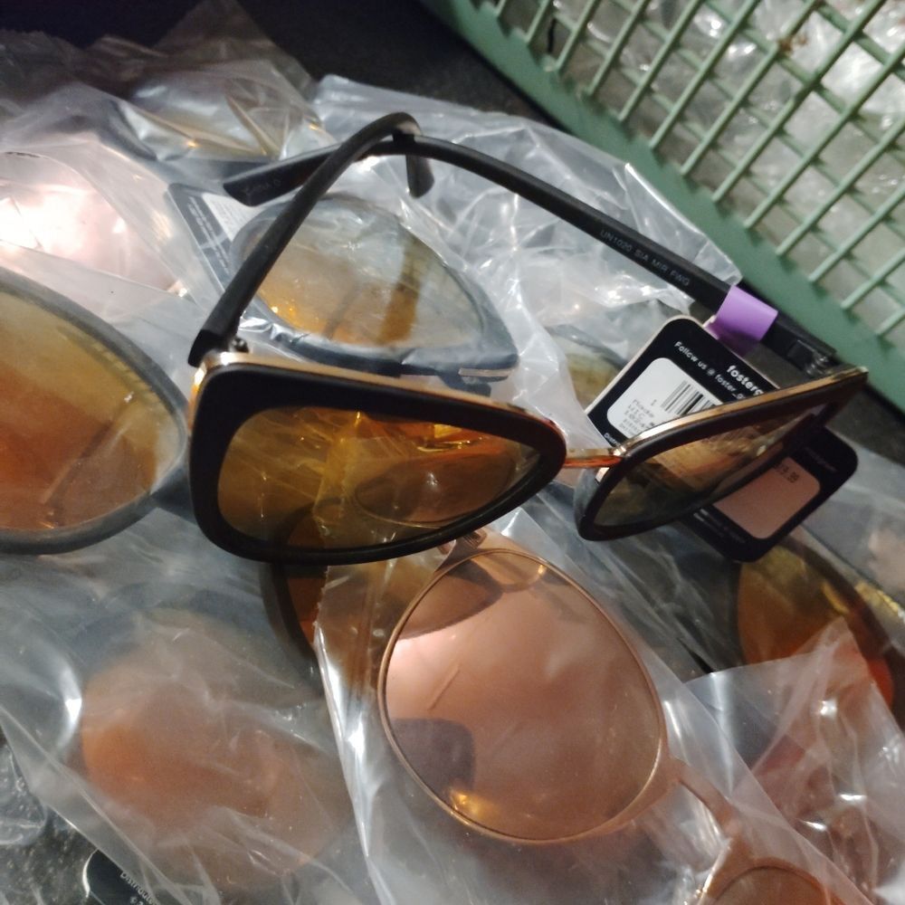 Stylish Gold and Black Sunglasses